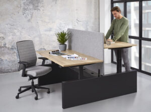 Scheidingswand akoestisch tbv Duo bench