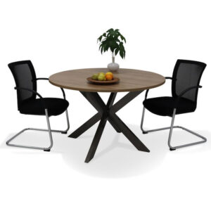 Vergadertafel rond 120 met stervoet